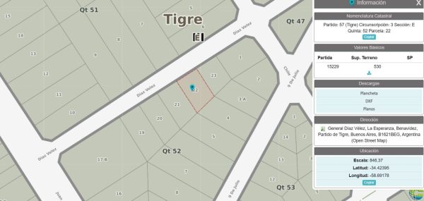 Lote En Venta De 530 M2 En Benavidez