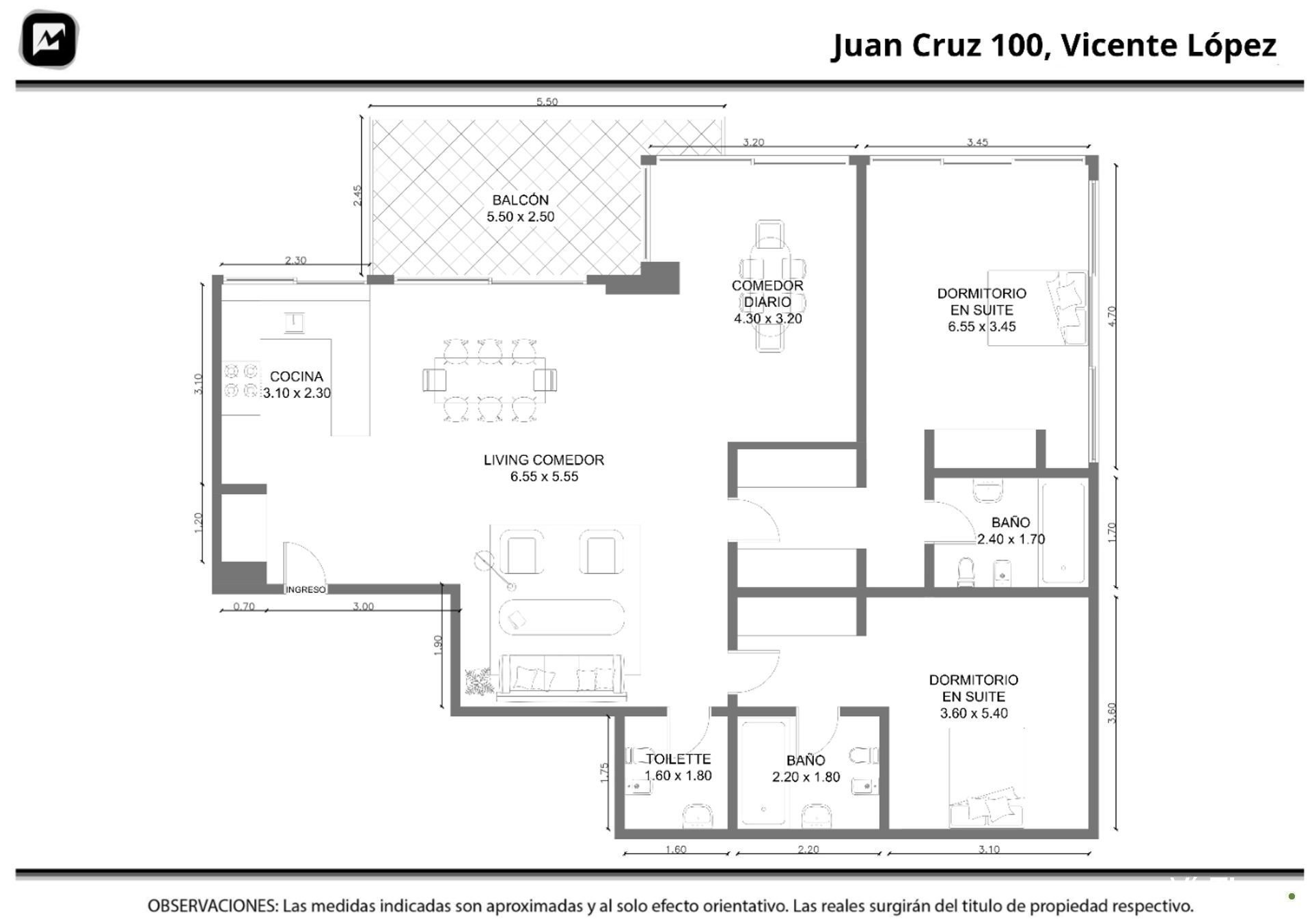 Venta 3 Ambientes Cochera Complejo Al Rio