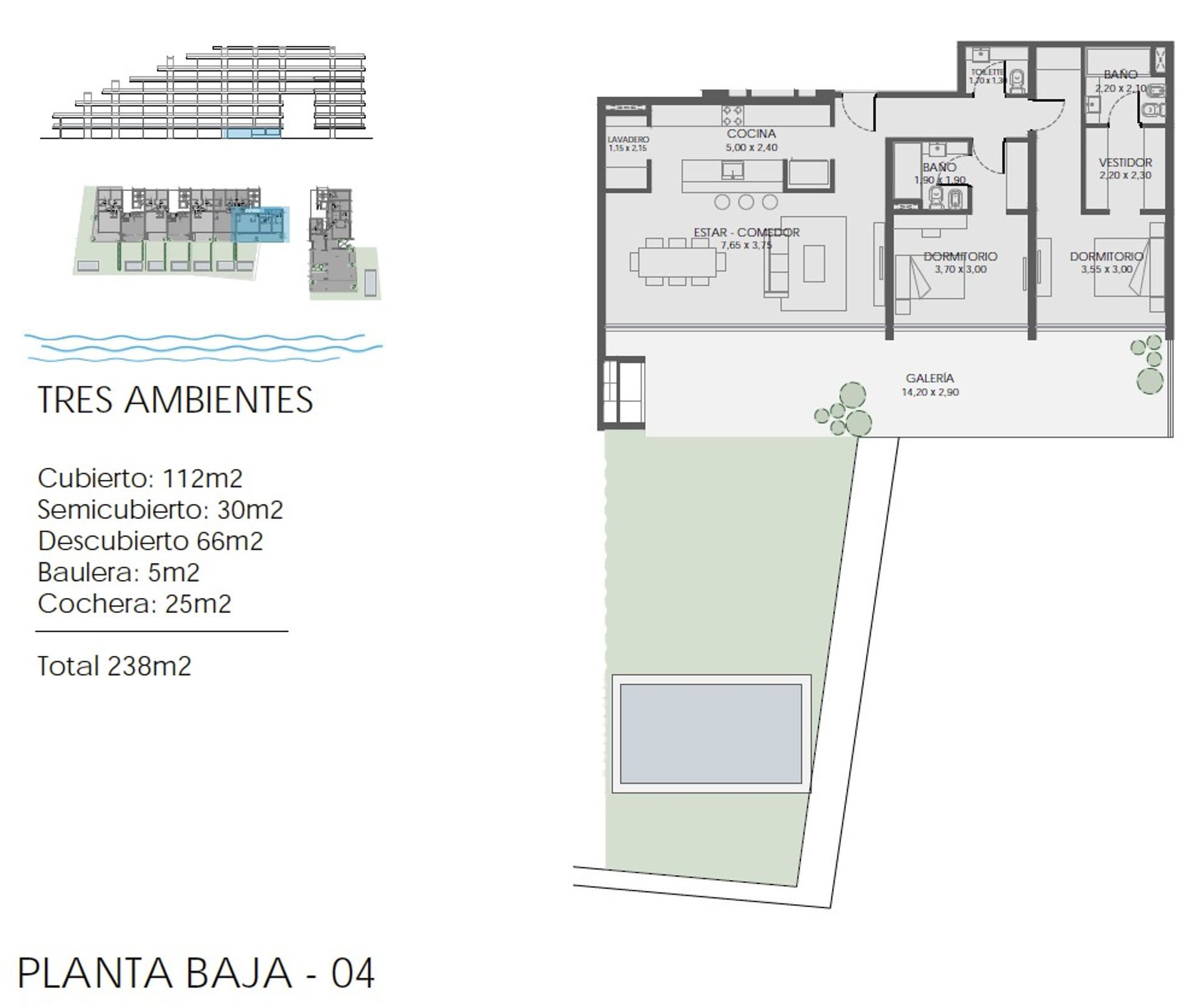 Venta Depto 3 Amb Acqua Marinas Nordelta Coch Parr