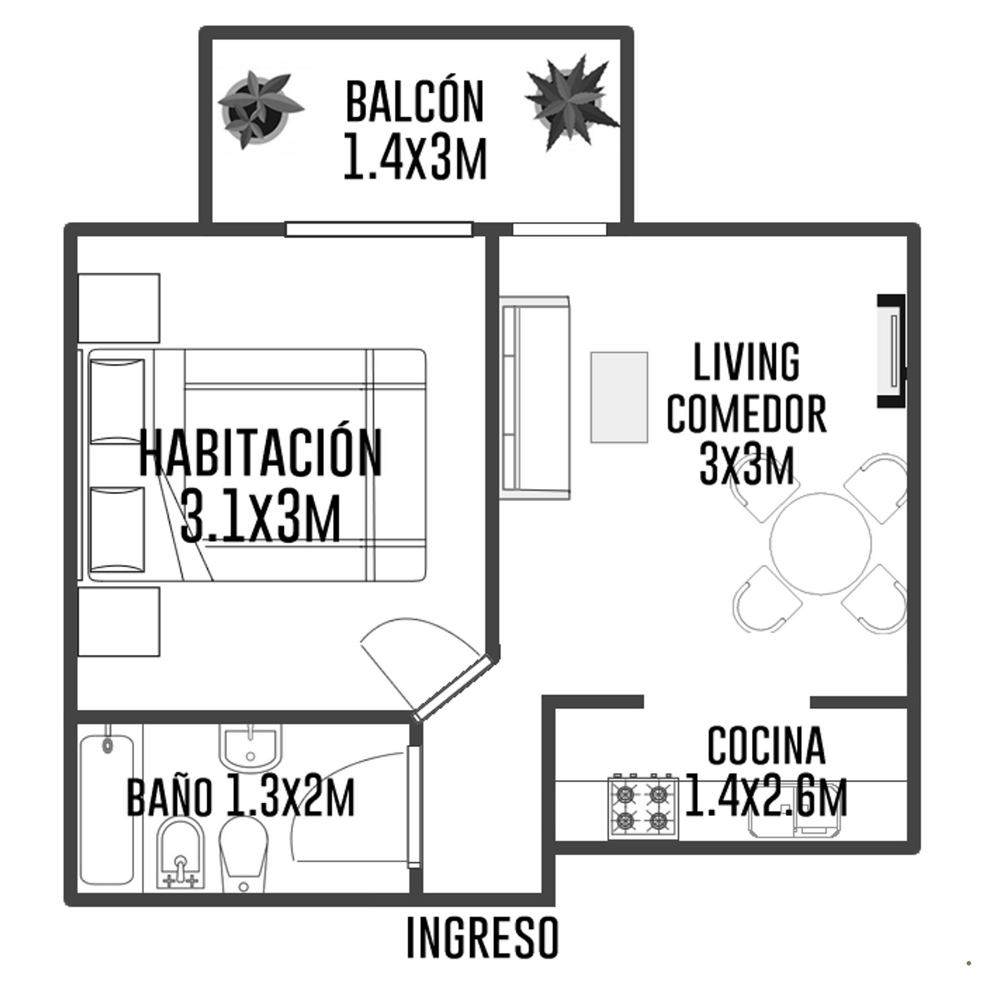 Venta Departamento 2 Ambientes Carapachay