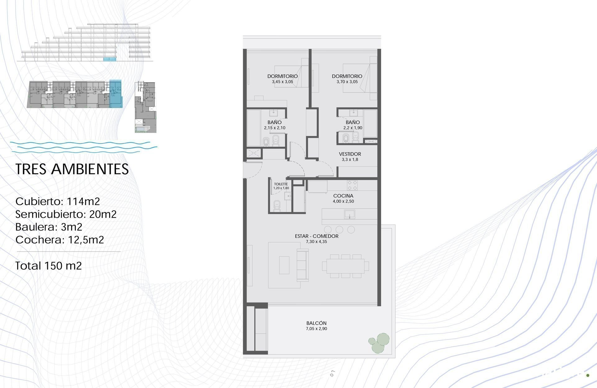 Venta 3 Ambientes Aterrazado Acquamarinas Nordelta