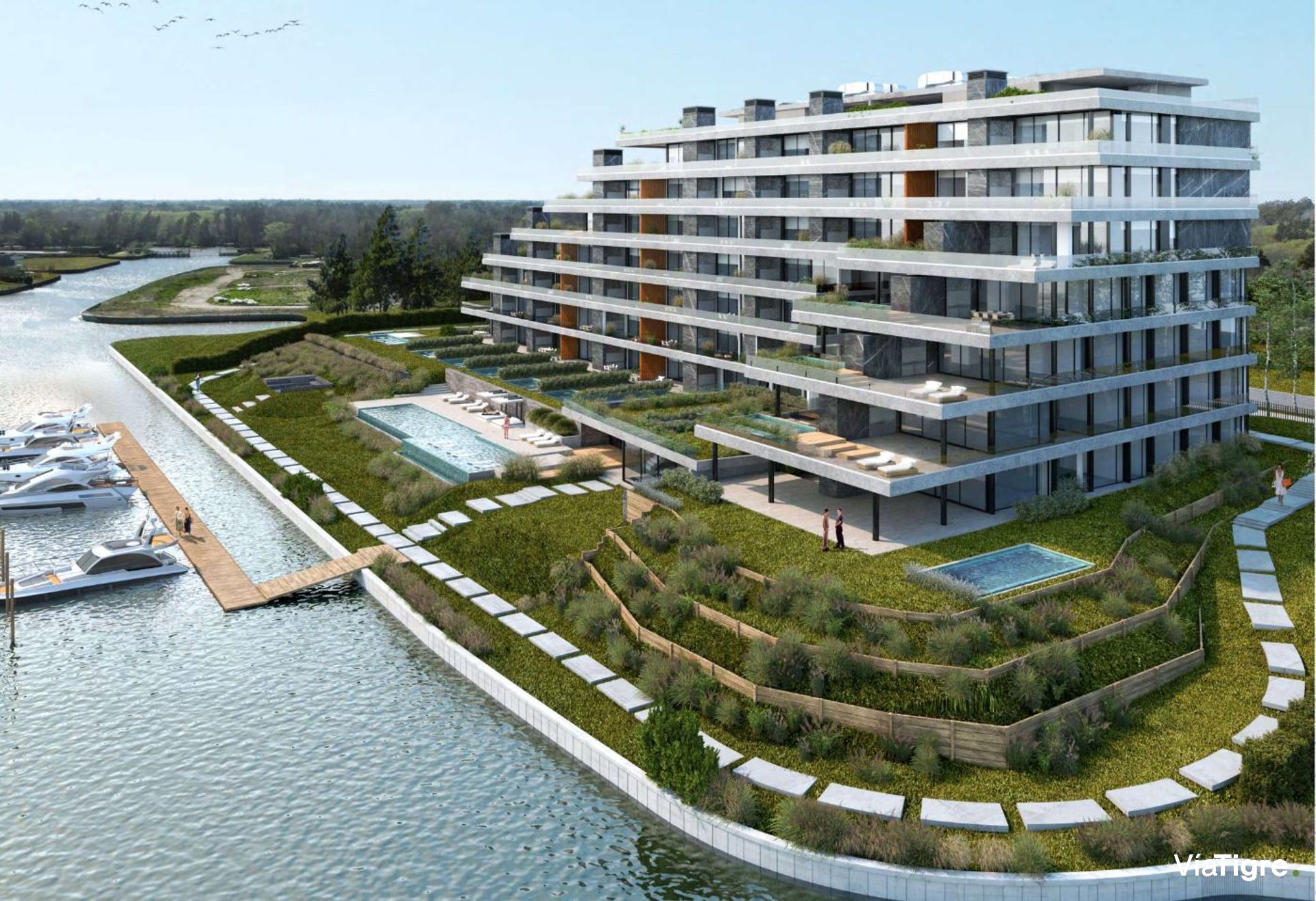 Venta 3 Ambientes Aterrazado Acquamarinas Nordelta