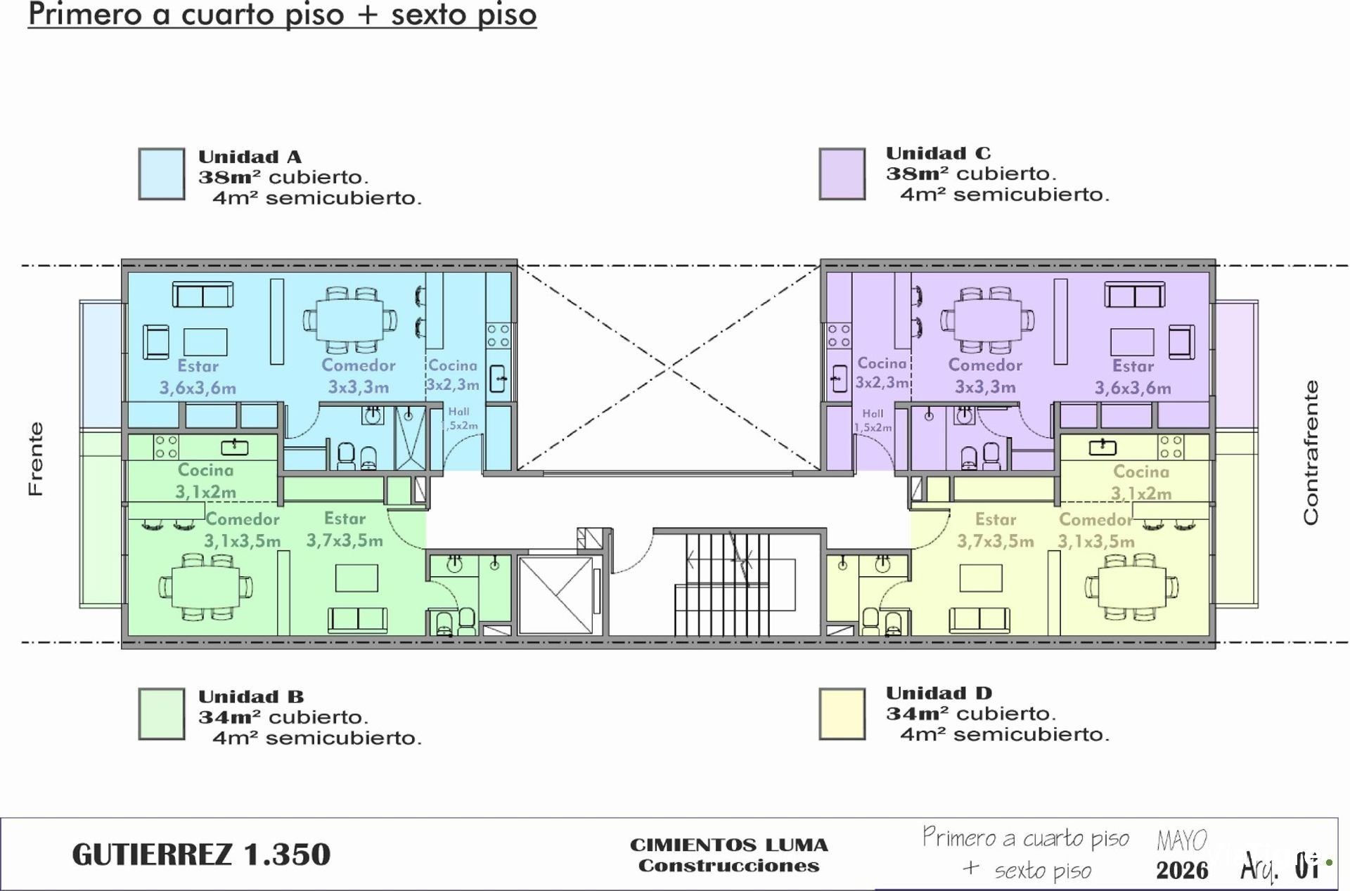 Venta Olivos monambiente balcon estrenar