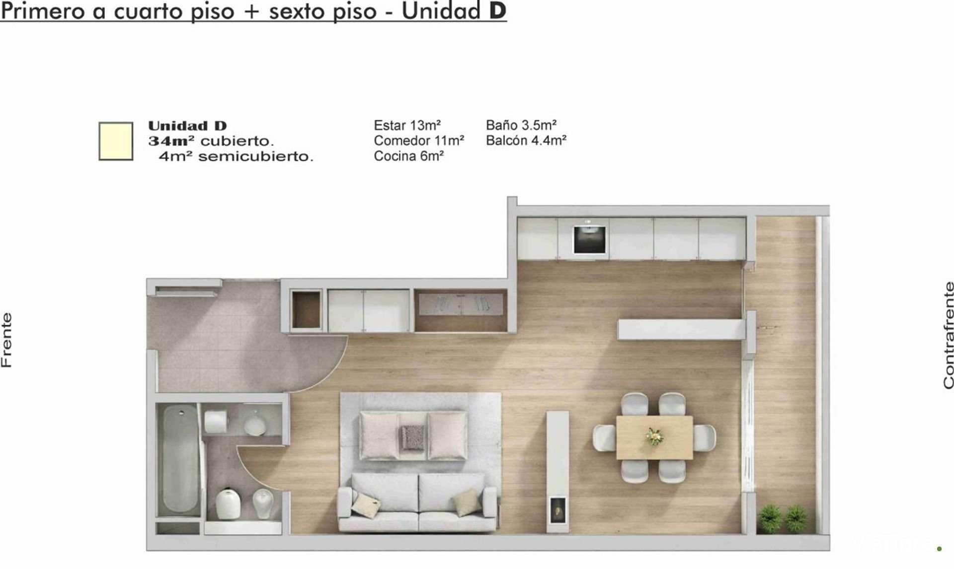 Venta Olivos monambiente balcon estrenar
