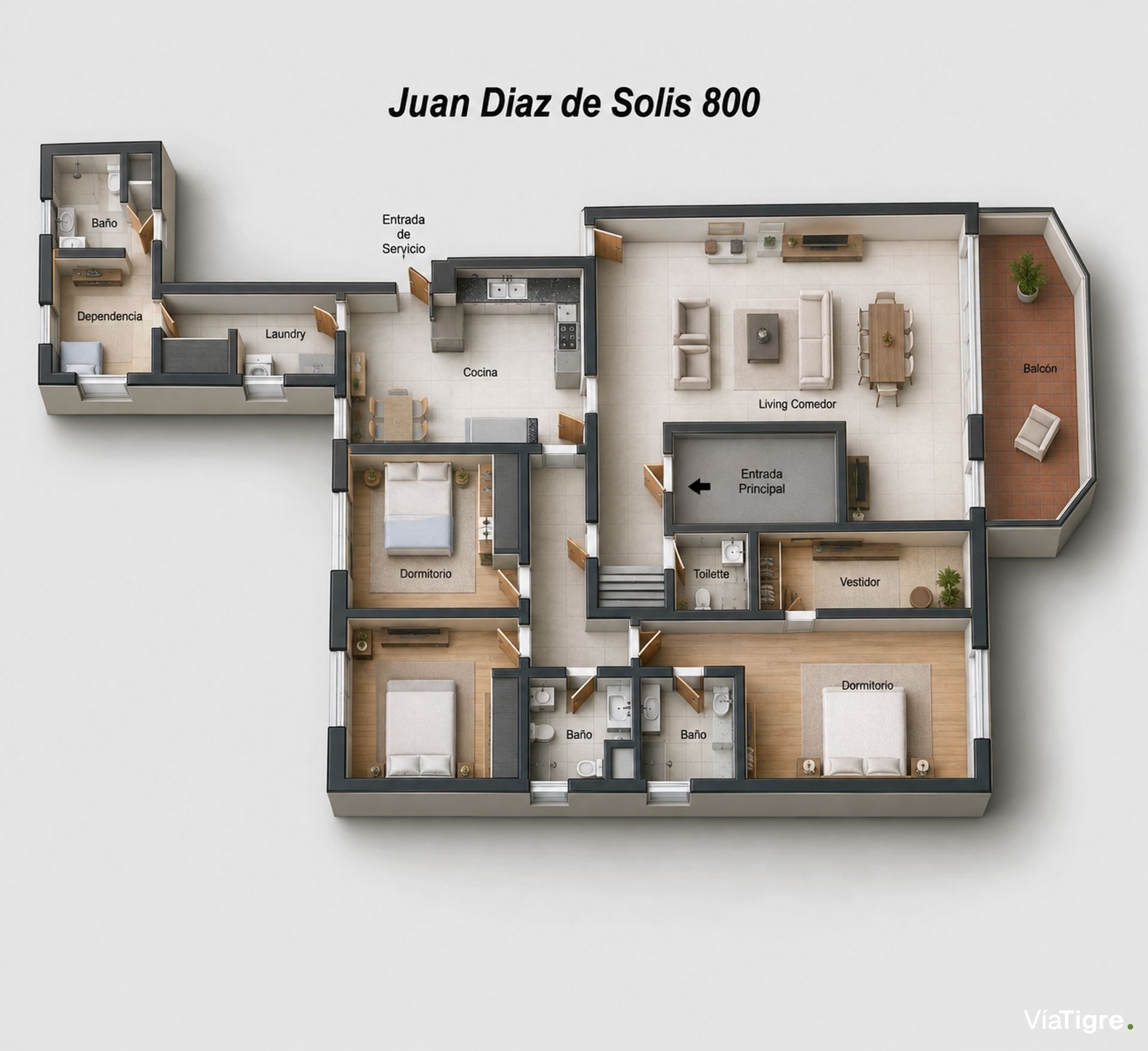Venta Departamento 4 Ambientes Barrancas Al Rio