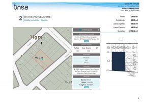 Land Lot 1338 m² for Sale in South Tigre District