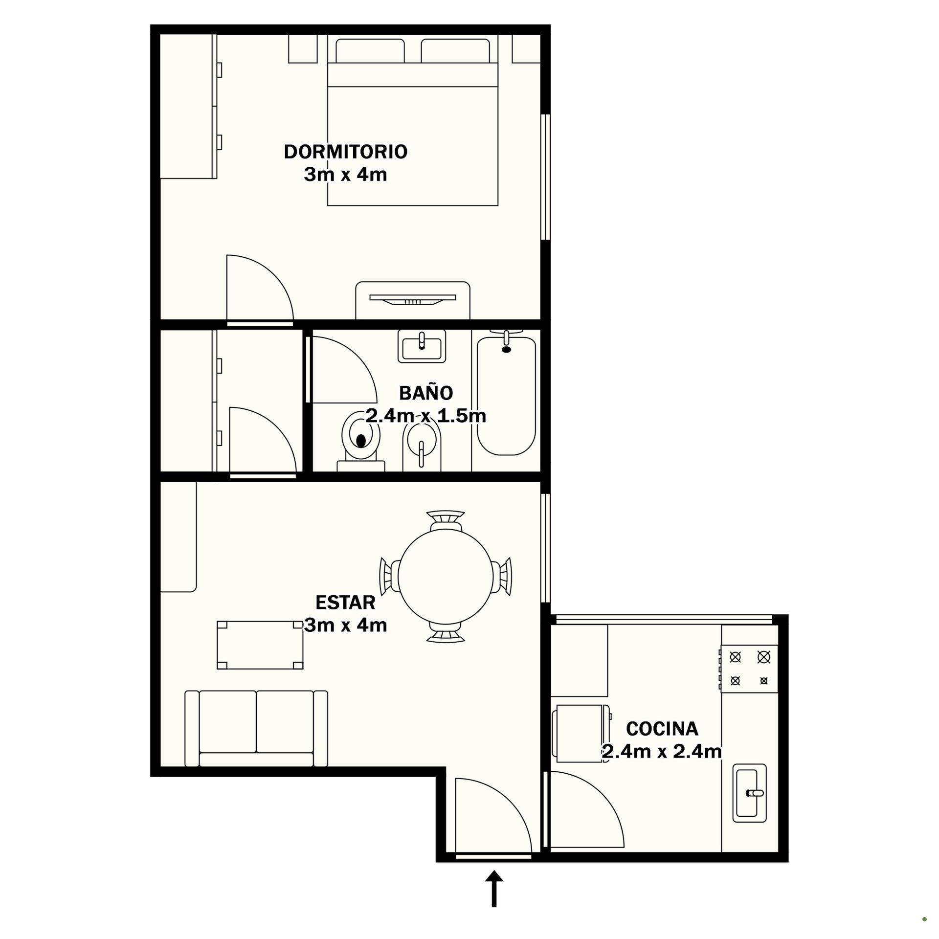 Venta Departamento 2 ambientes en Olivos