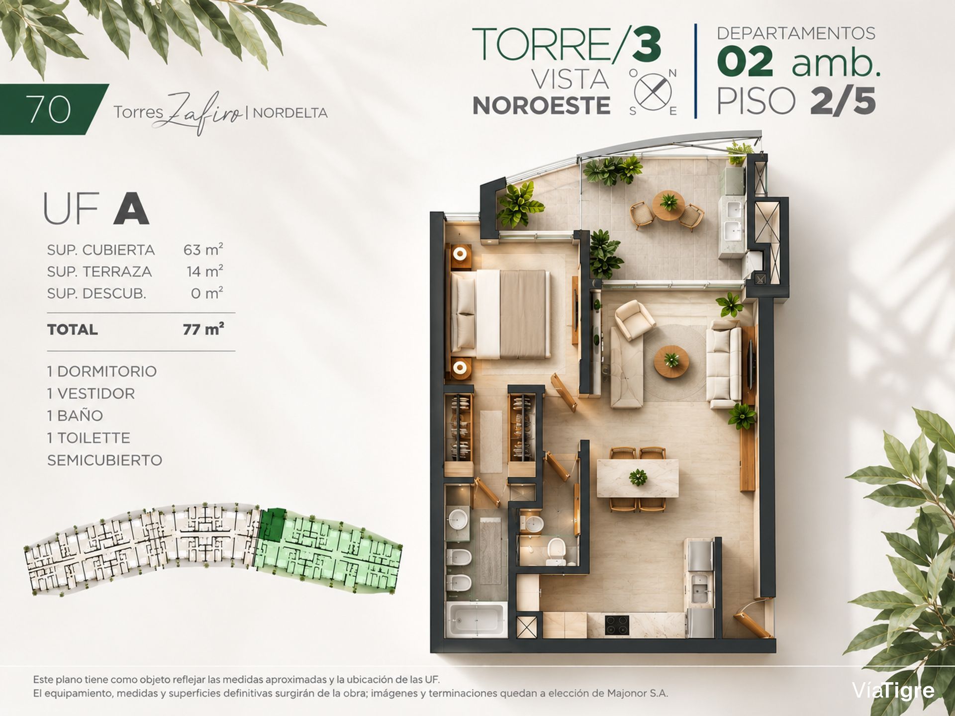 Venta Departamento 2 Ambientes Nordelta A Estrenar