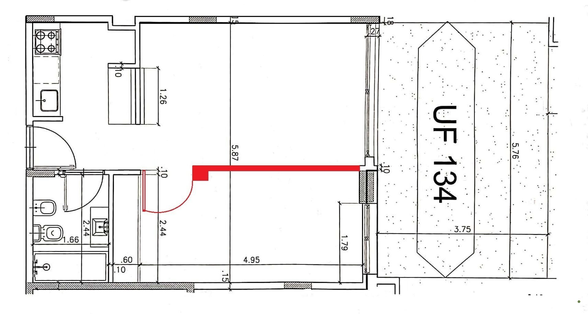 Venta Departamento Tigre 2Amb C/ Jardin Amoblado