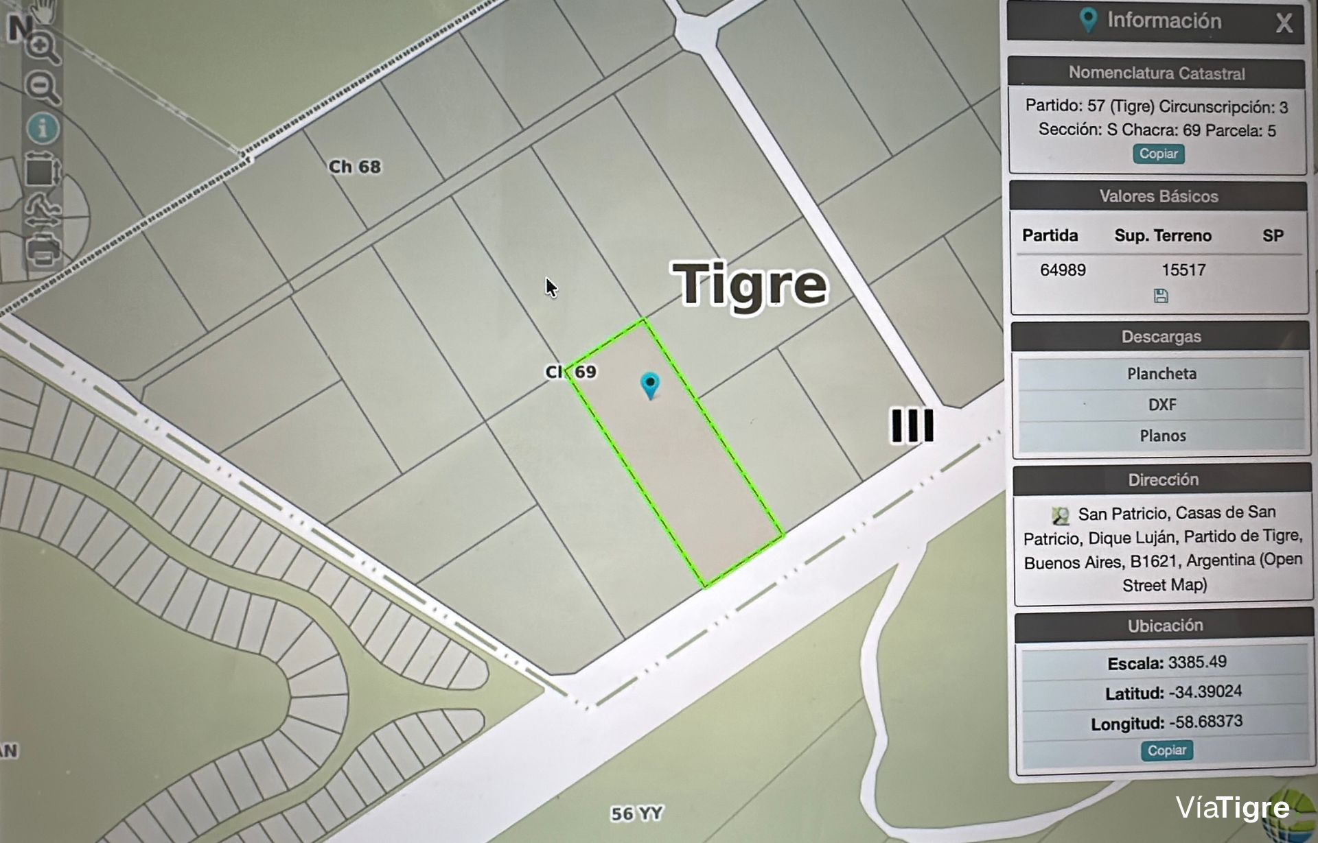 Macrolote 1,5 Has VillaNueva Tigre 14 Lotes