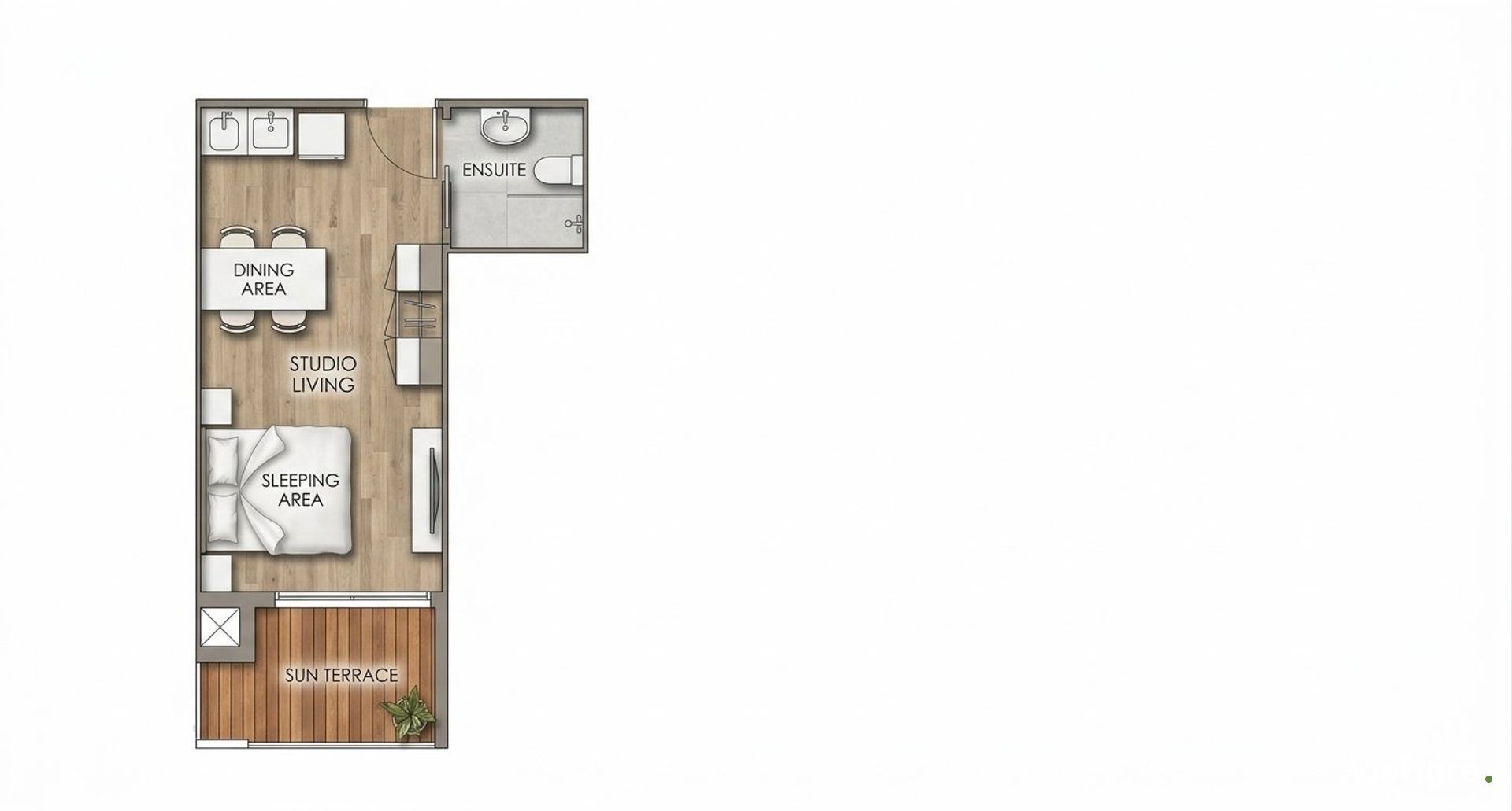 Vende monoambiente Brickell Joven Tigre 2