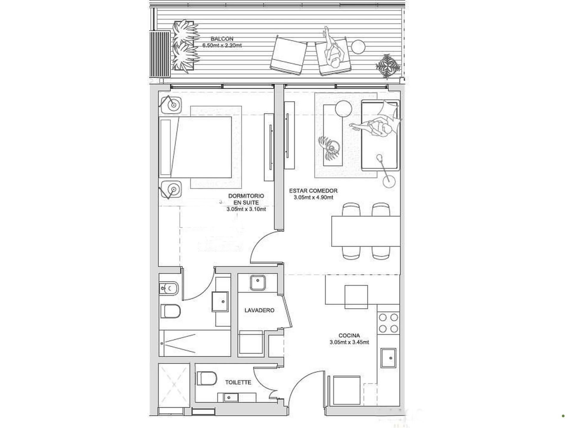 Alquiler 2 ambient a estrenar amenities San Isidro