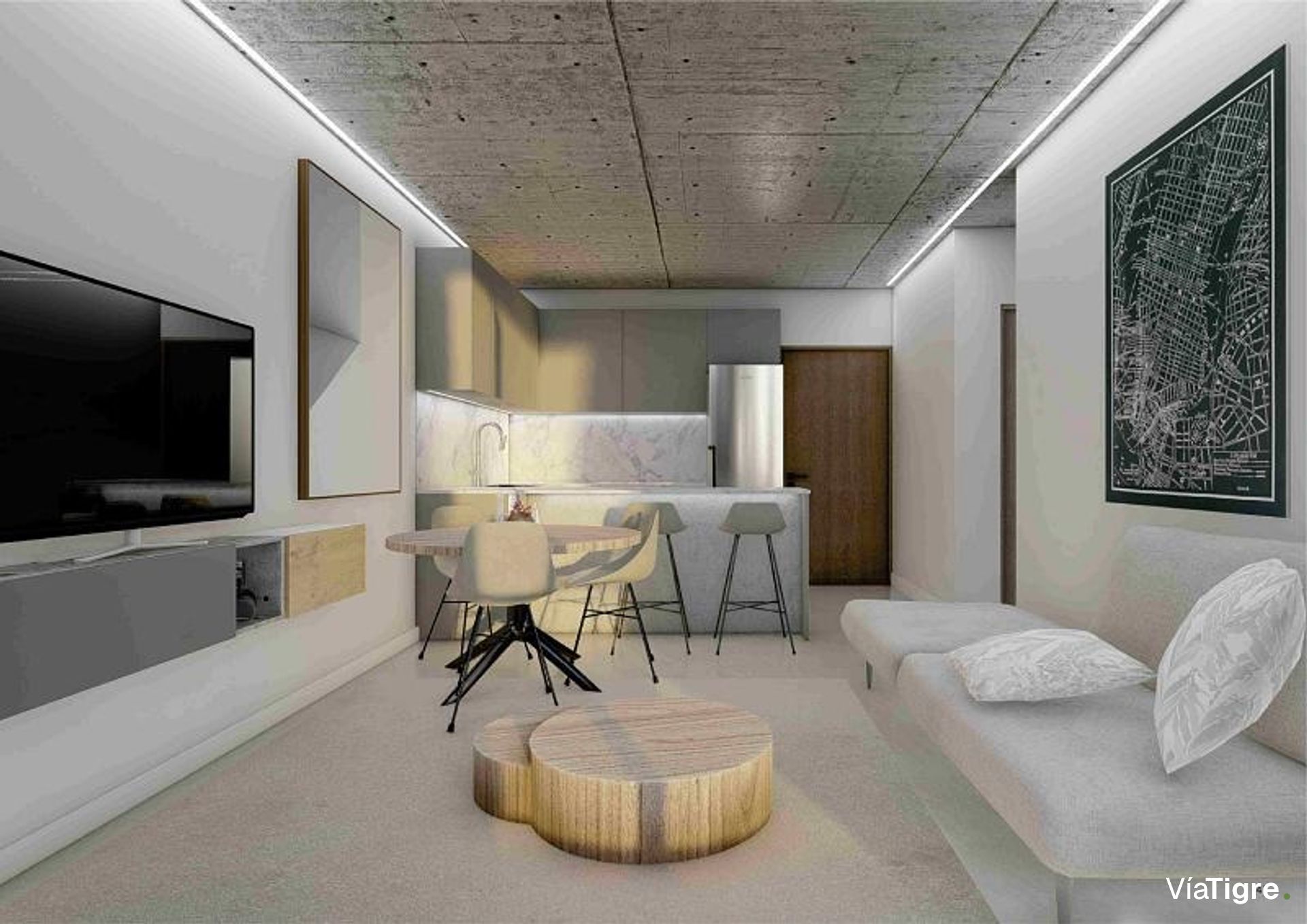 Vende monoambiente Brickell Joven2 Tigre piso alto