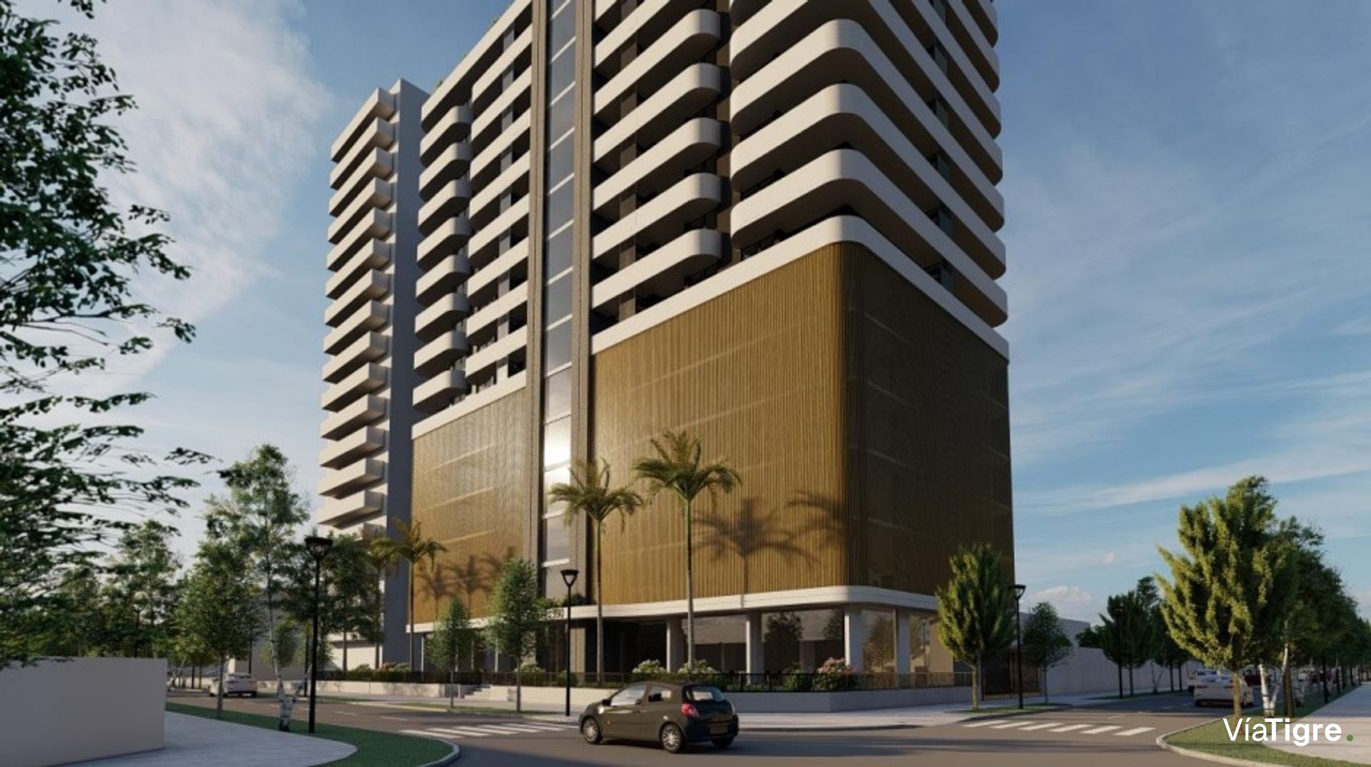 Vende monoambiente Brickell Joven2 Tigre piso alto