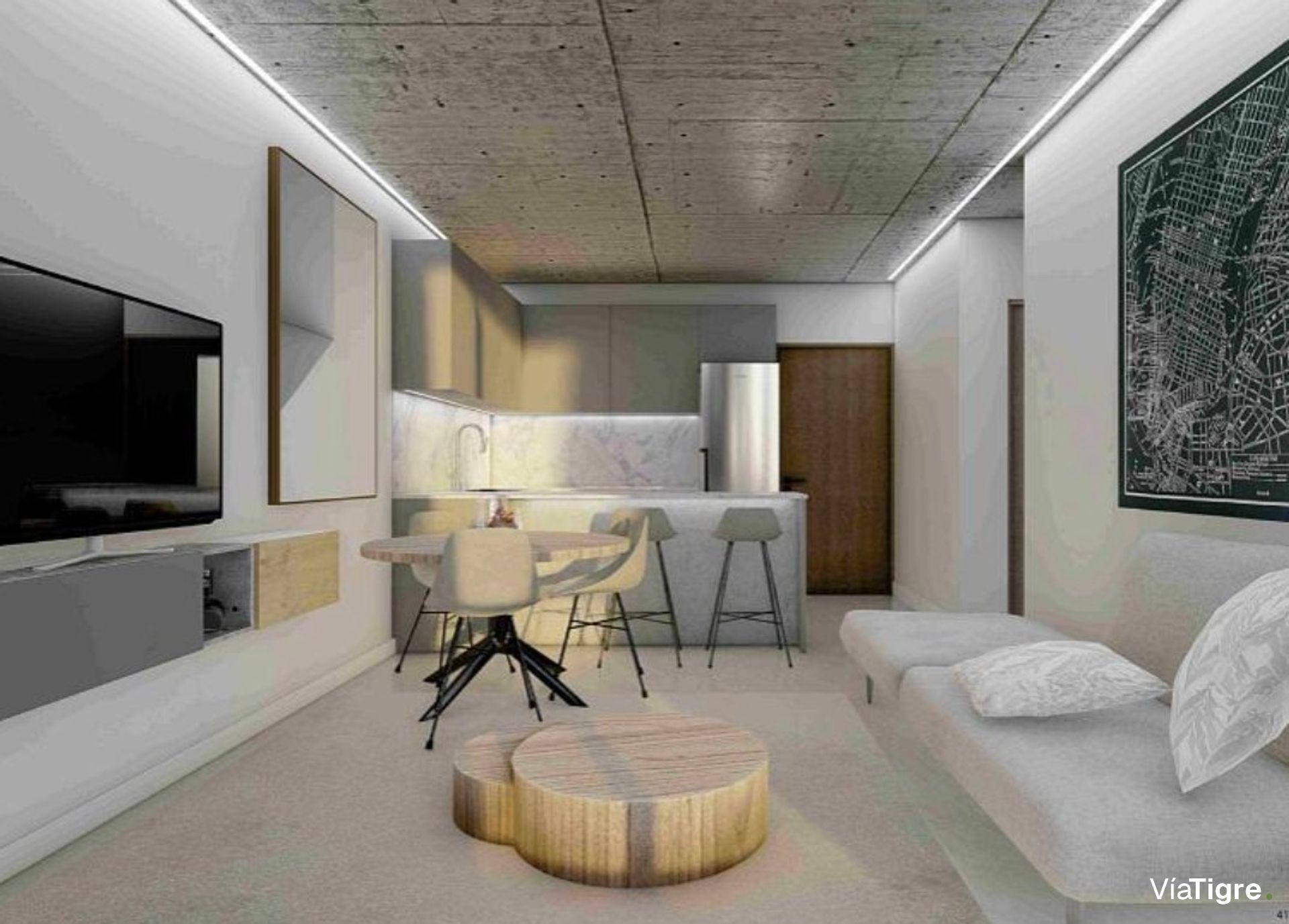 Venta depto 2 amb con cochera Brickell Joven Tigre