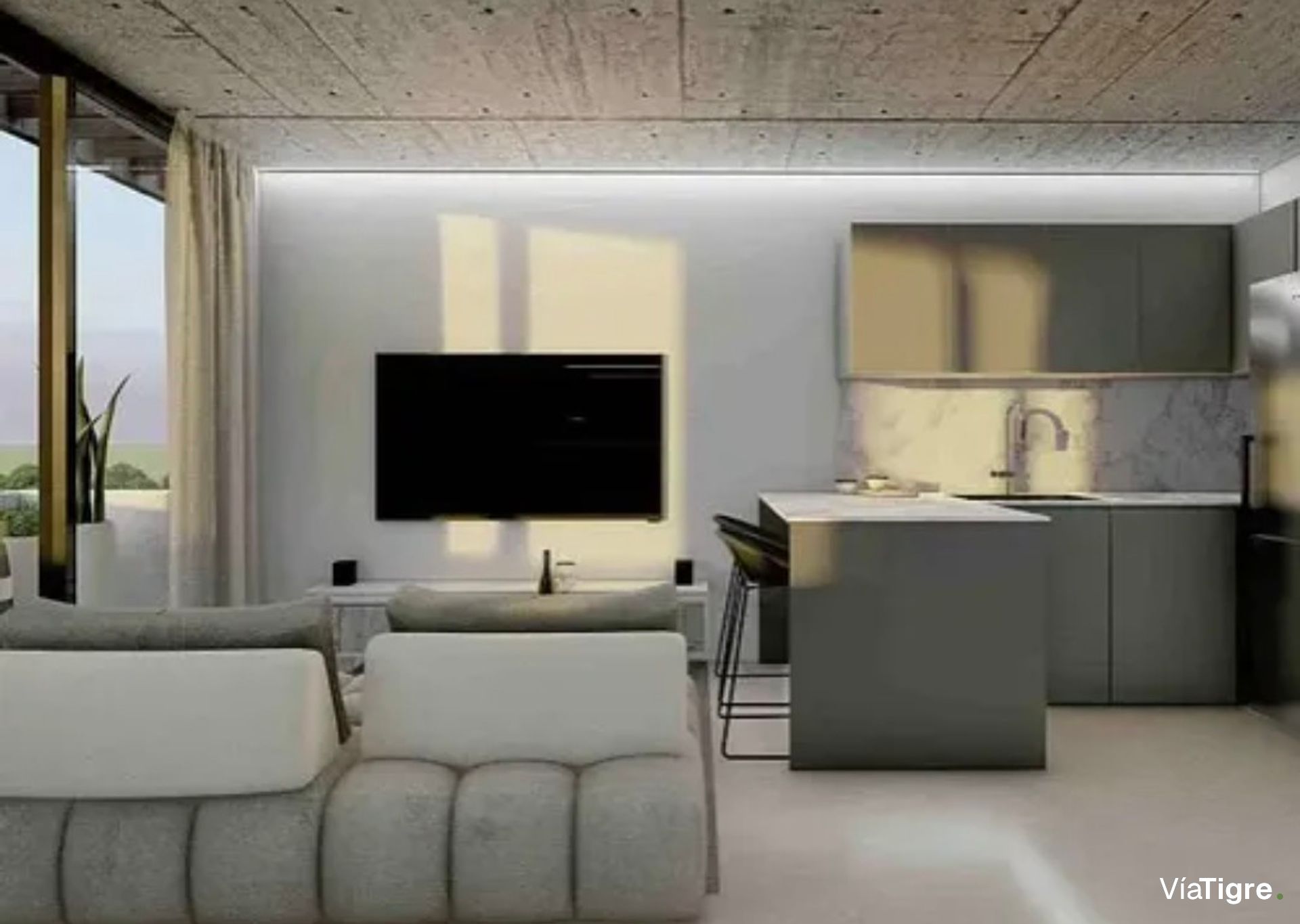 Venta depto 2 amb con cochera Brickell Joven Tigre