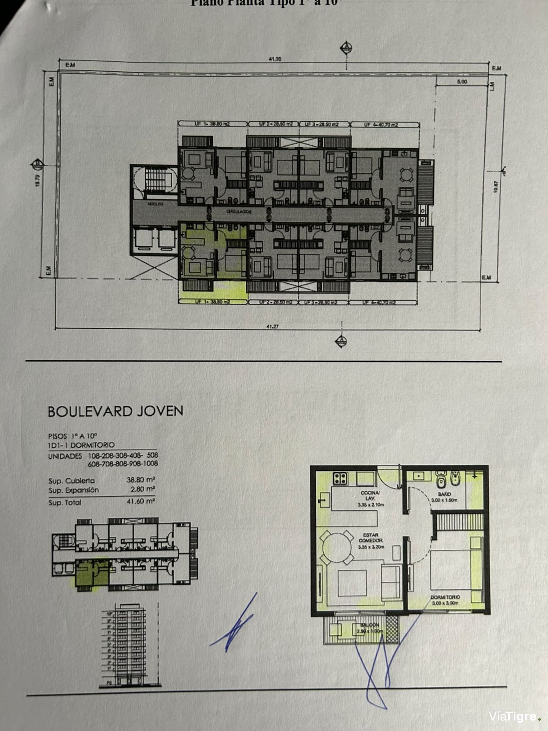 Venta depto 2 amb con cochera Brickell Joven Tigre
