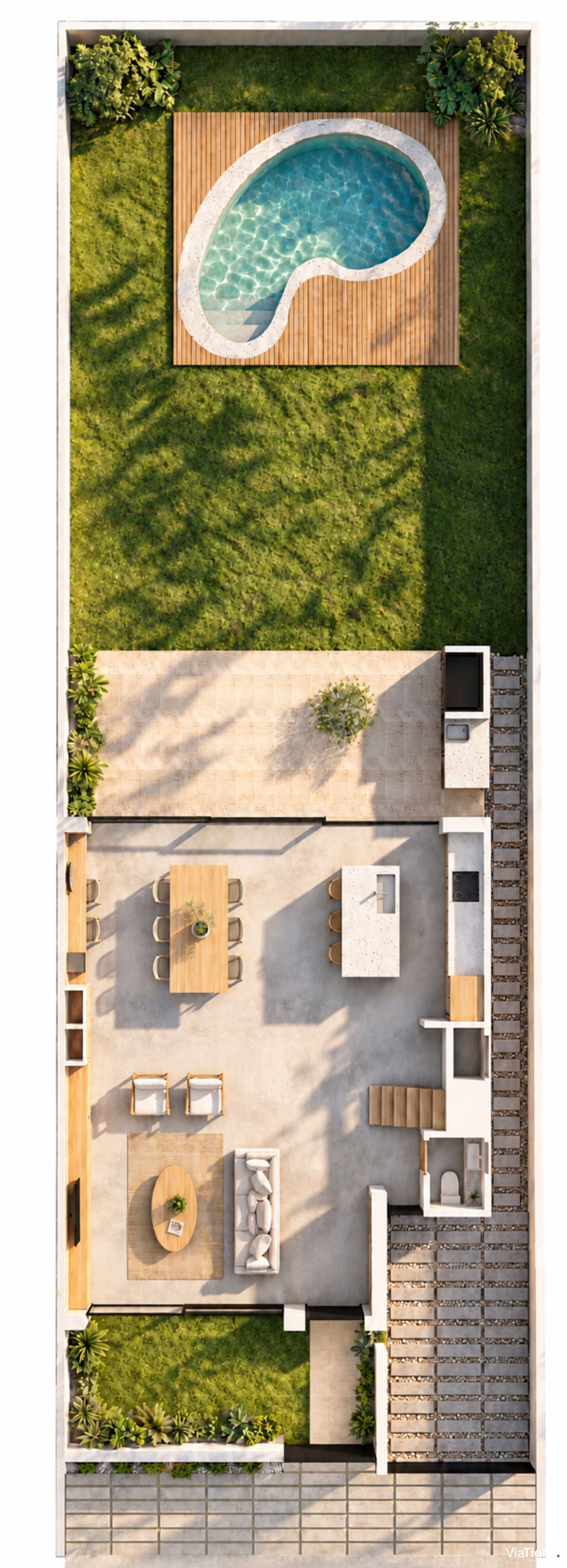 Venta casa a estrenar 5 amb. c/ pileta en Martínez