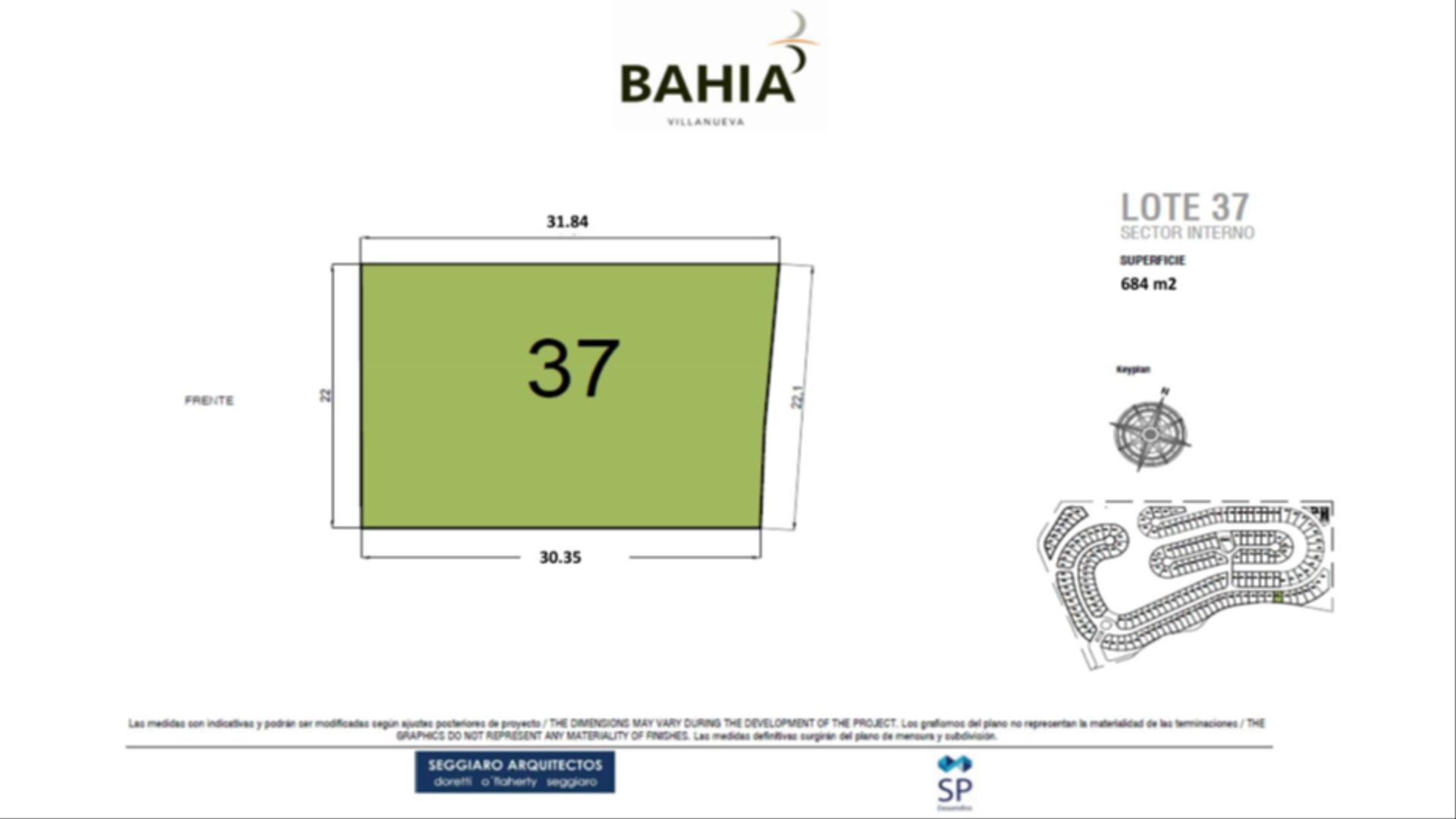 Lote en venta – Barrio La Bahía, Villanueva