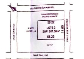 Venta Lote 688m2 San Isidro a 3 cuadras Centenario