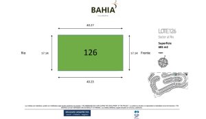 VENTA DE LOTE AL RIO EN BAHIA VILLANUEVA 685 m2