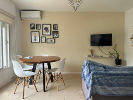 3-room apartment with garage and patio. Refurbished.