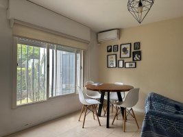 3-room apartment with garage and patio. Refurbished.