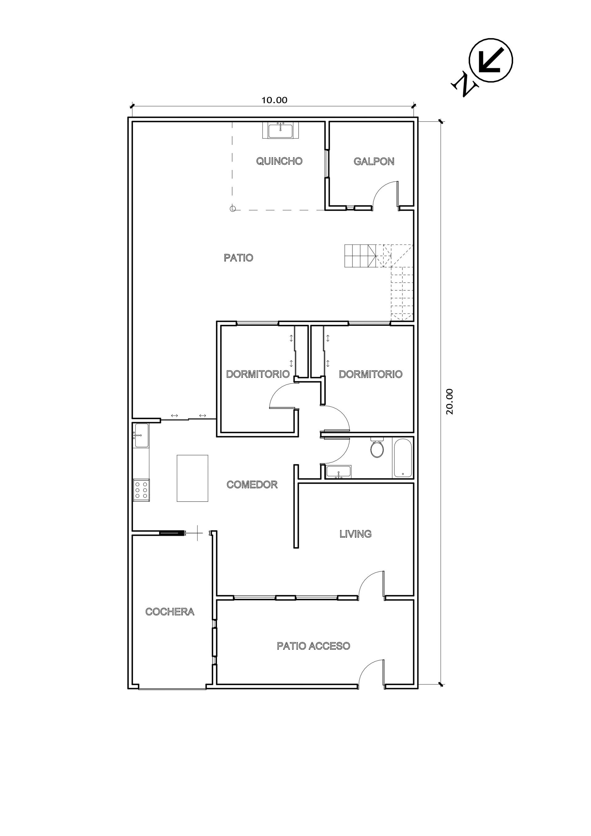 Venta casa con cochera y patio, Don Torcuato Tigre