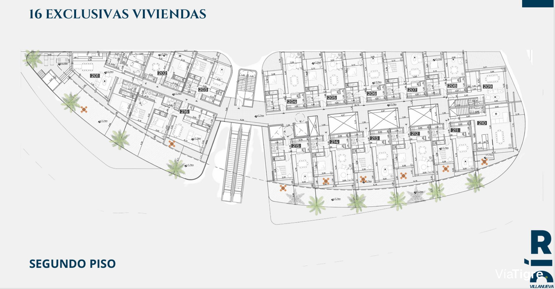 Venta Deptos. con Terrazas Jardín en Villanueva.