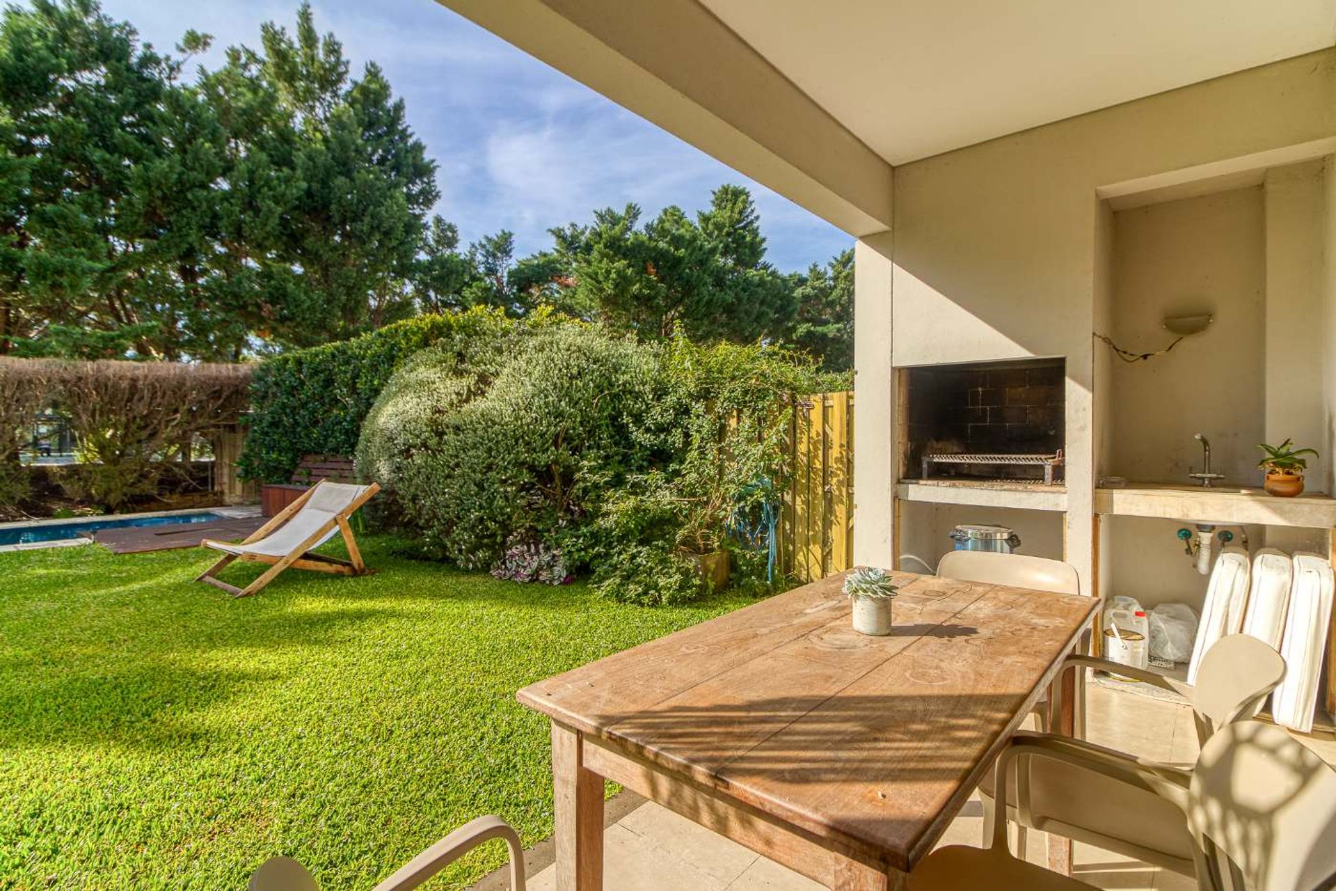 Dpto 3 amb. Chateau Palmar jardín + pileta propia