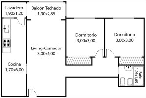 Departamento en Venta en Martinez 3amb c/ baulera