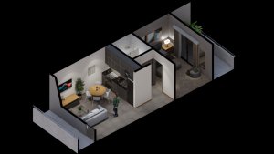 Apartment for Sale: 2 Rooms in Don Torcuato