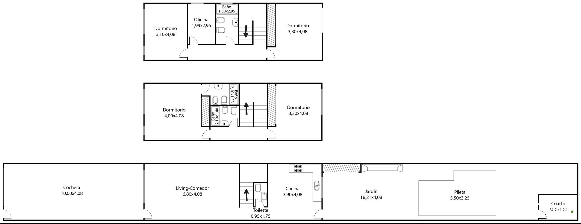 Venta Casa Triplex 6Amb Florida Jardin Y Pileta