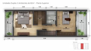 3-room duplex for sale in Don Torcuato