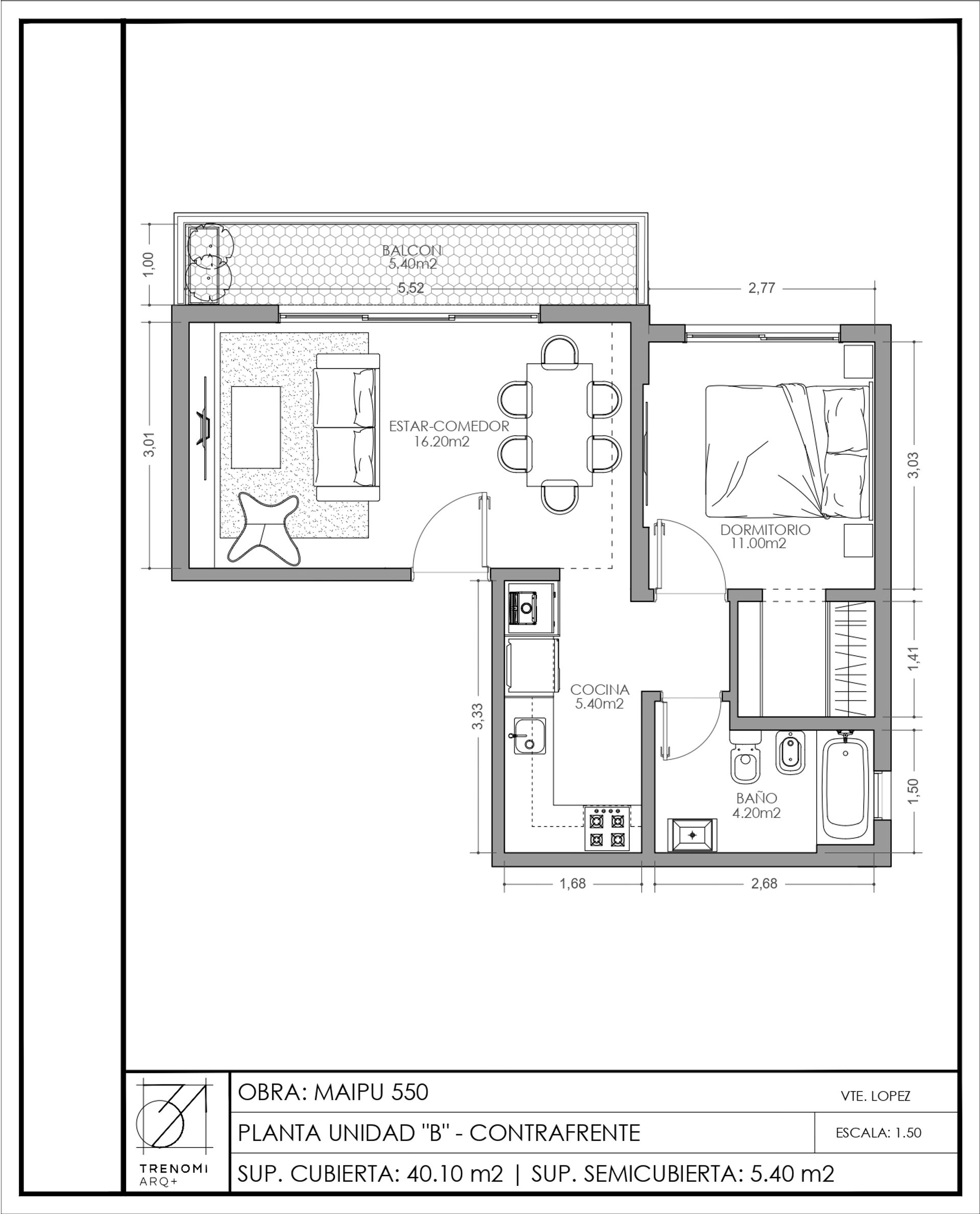 Venta Depto 2 amb c/balcón, Florida, Vicente López