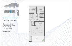 Acqua Marinas Nordelta - Sale of 3-room apartments by the river