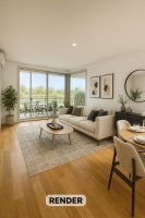 Apartment for Rent: 3 Bedrooms, Attached, River View, Garage