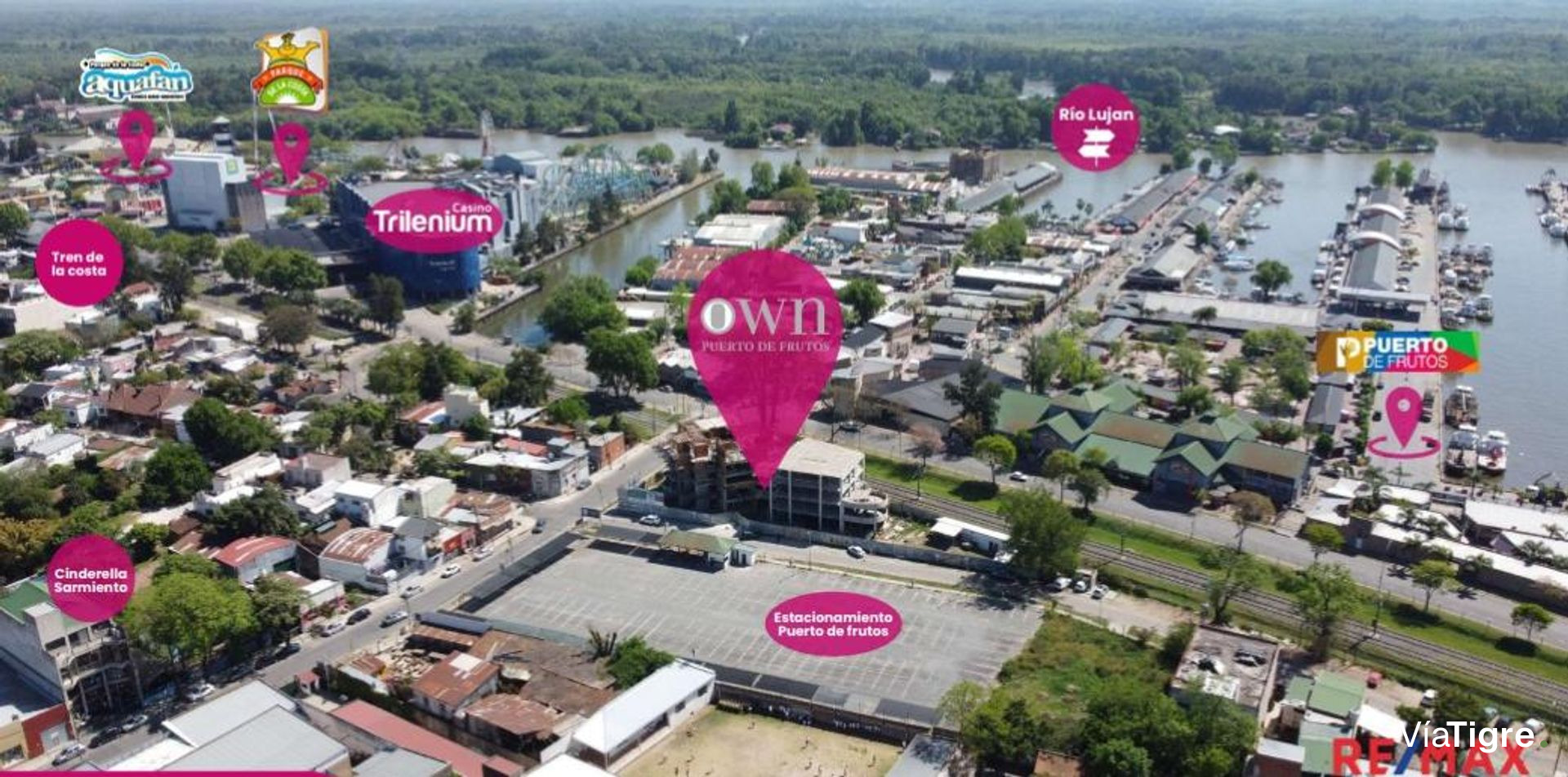 VENTA DPTO 2 AMB. Vista rio, casino, Delta Tigre