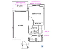 Sale of 2‑room Apartment with River View, Puerto De Frutos, Owned.