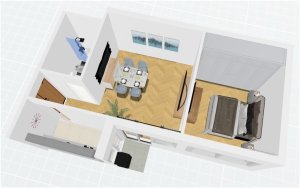 Apartment for sale, 2 rooms, Acassuso, Credit available