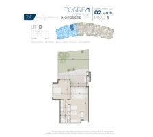 Sale Apartment 2 Rooms in Nordelta