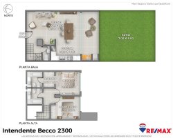 Beccar Central: 3-room duplex with park