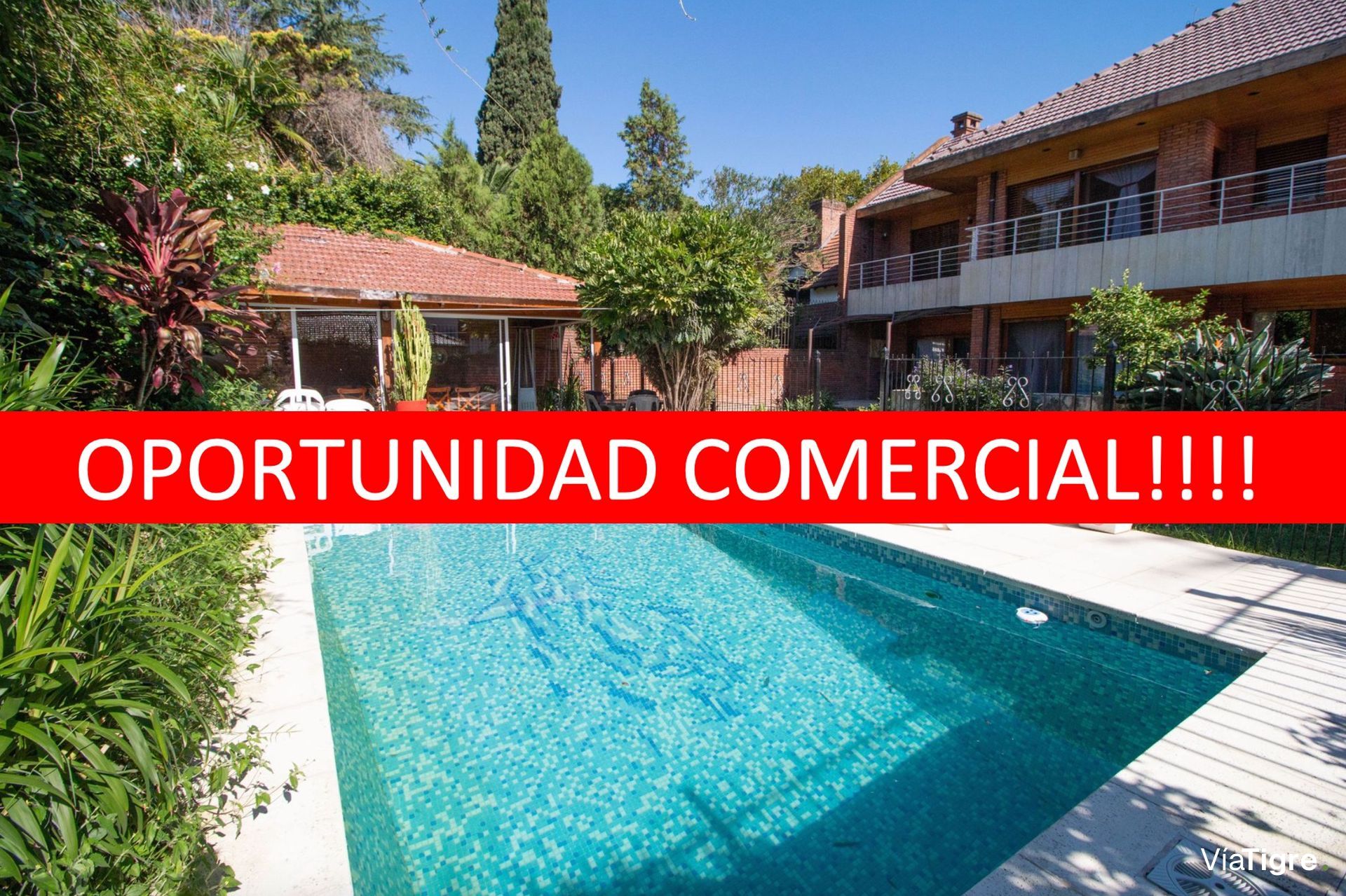 Alquiler casa 10 Amb.jardin,pileta,cochera.Beccar