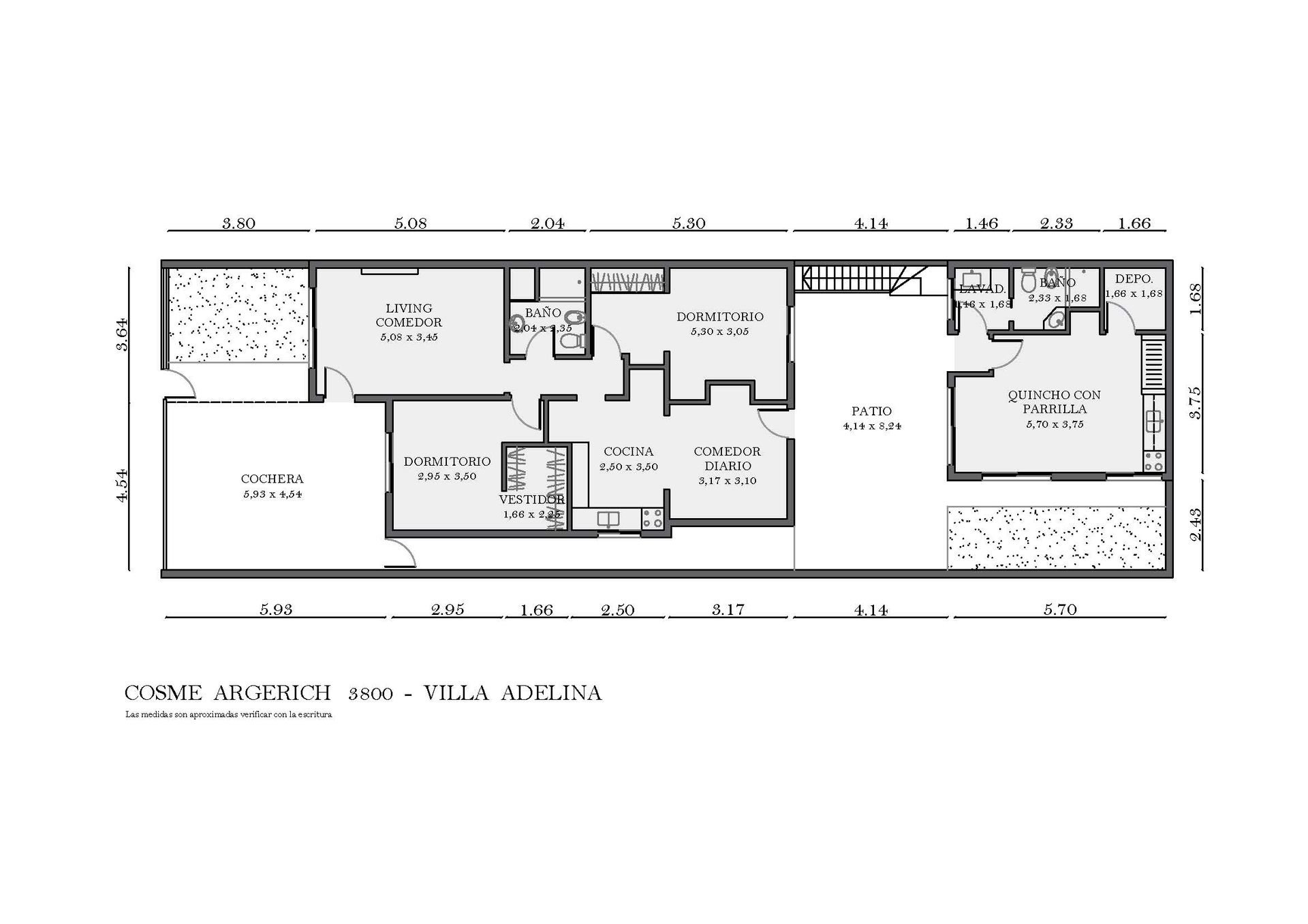 Casa 3 Amb En Venta C/Quincho Garage Villa Adelina