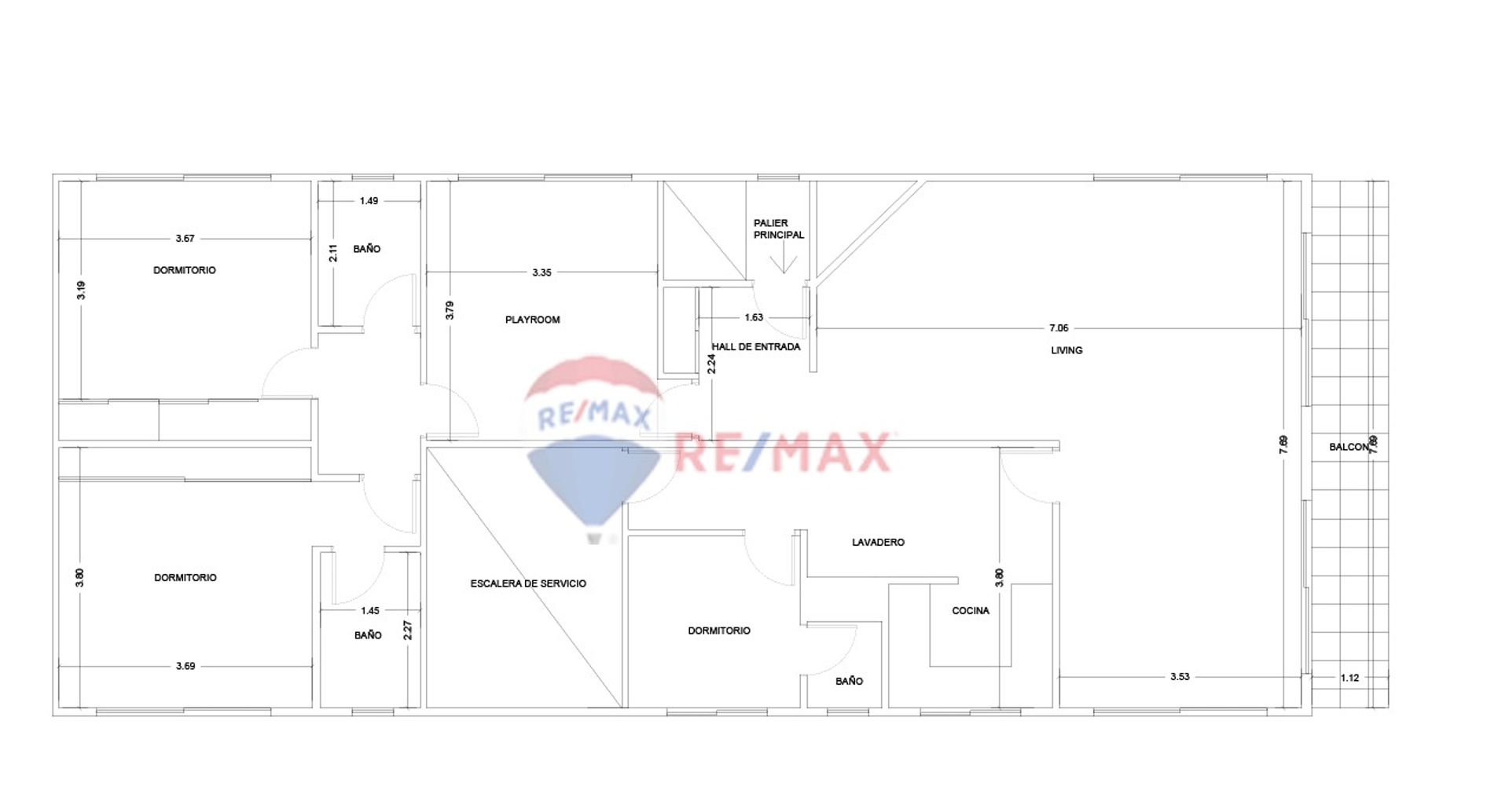 Departamento 4 amb venta con vista abierta