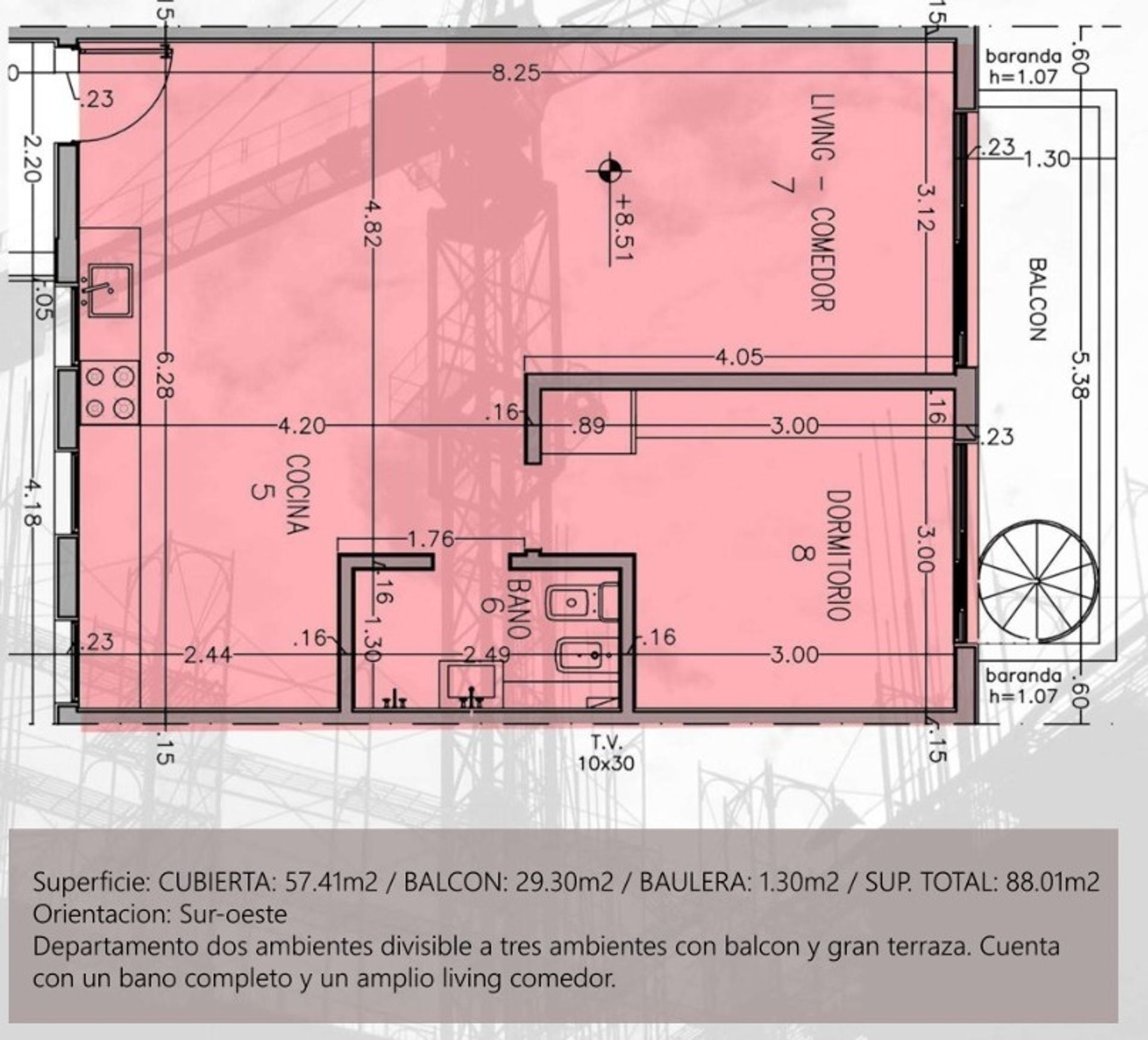 Departamento 3 Amb Venta Victoria Terraza Cocher