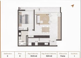 departamento venta 2 ambientes san isidro