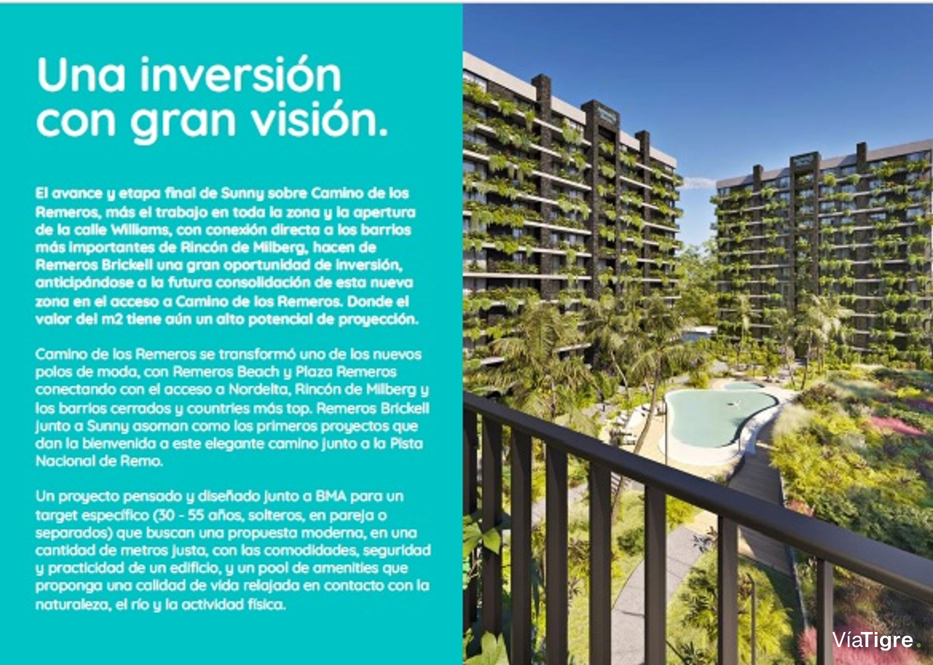 Vende Dos amb. Brickell Remeros balcón pileta sum