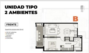 Departamento 2 Ambientes en venta,Tigre a Estrenar