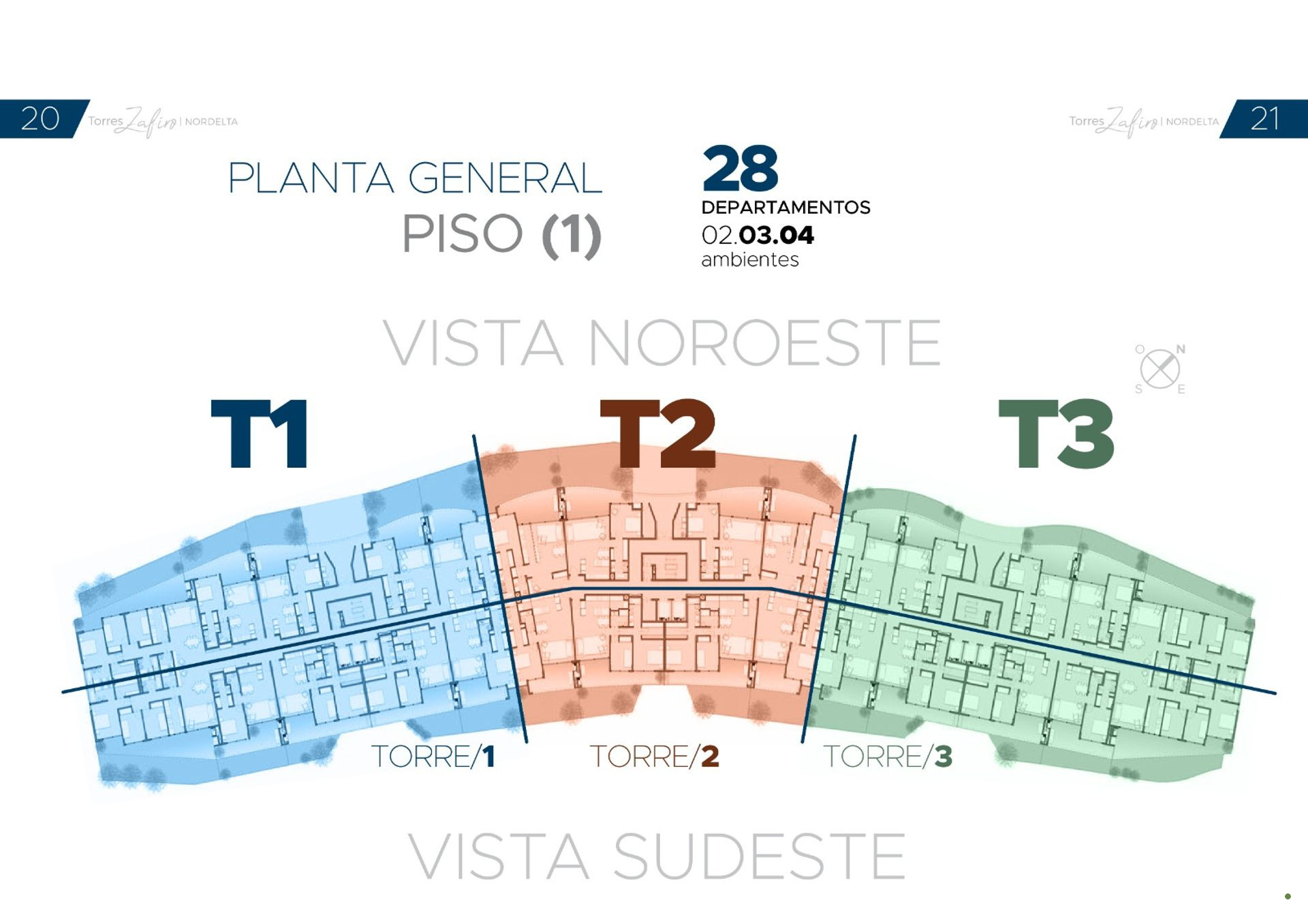 Torres Zafiro Nordelta - Venta Depto 3 Ambientes